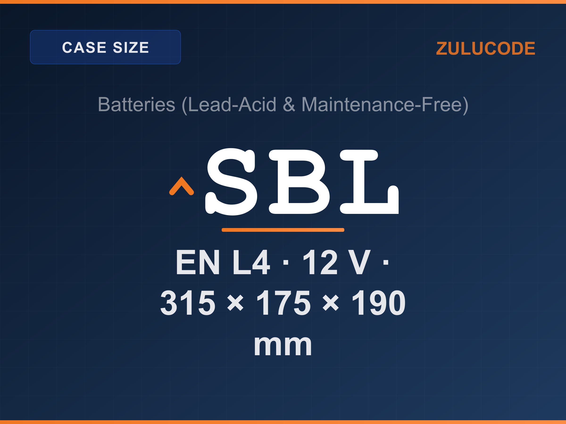 Reference card for ^SBL