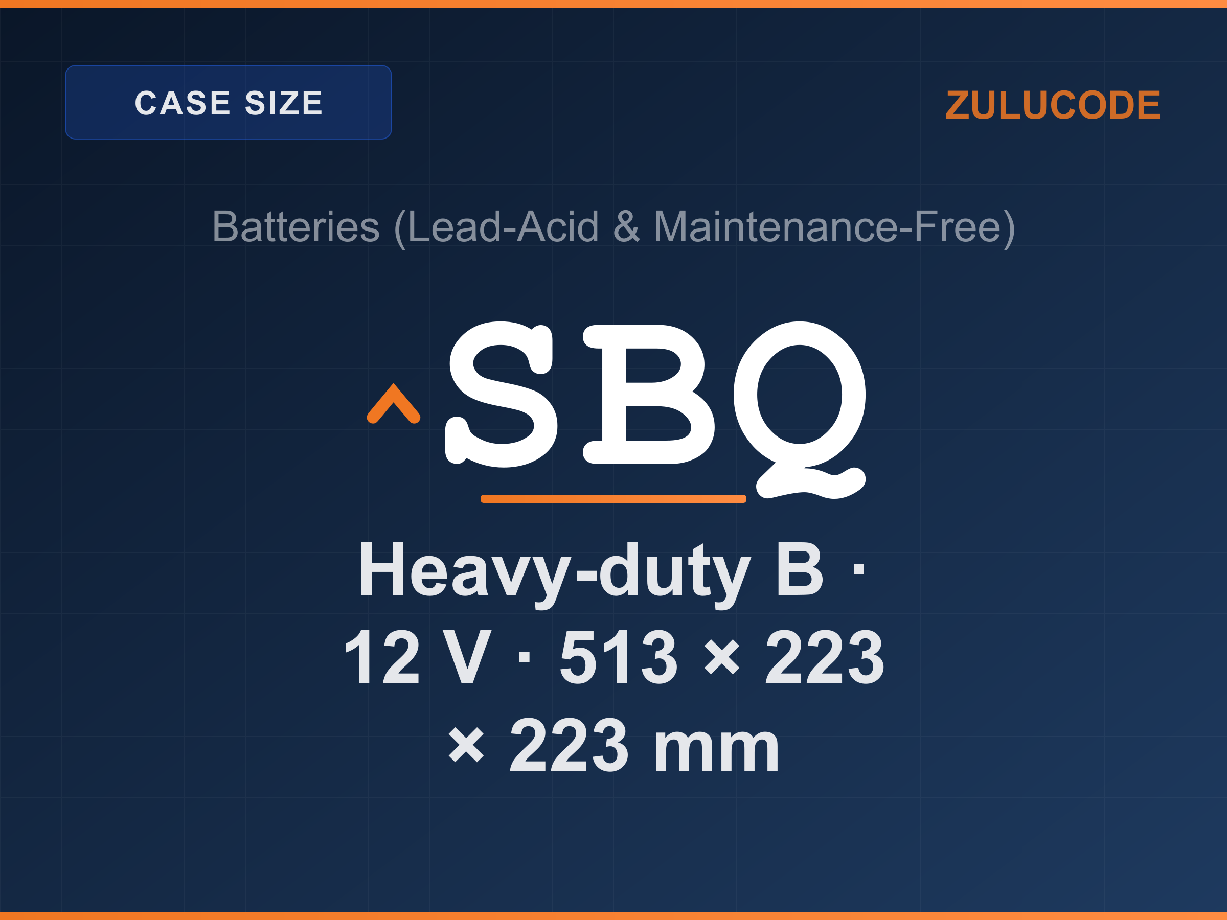 Reference card for ^SBQ